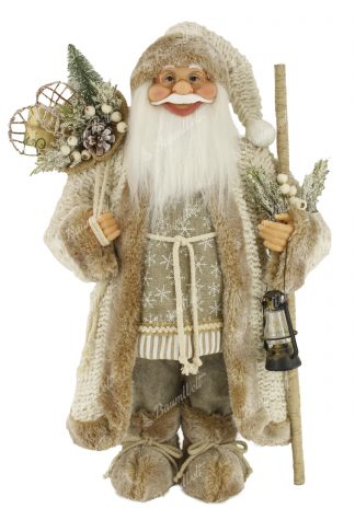 Dekoration Weihnachtsmann gold 46cm