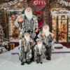 Dekoration Weihnachtsmann in grau