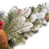 Weihnachtsgirlande 3D Tanne mit Kunstschnee 100cm