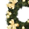 Adventskranz Gold 25cm mit goldenen Verzierungen und Schleifen
