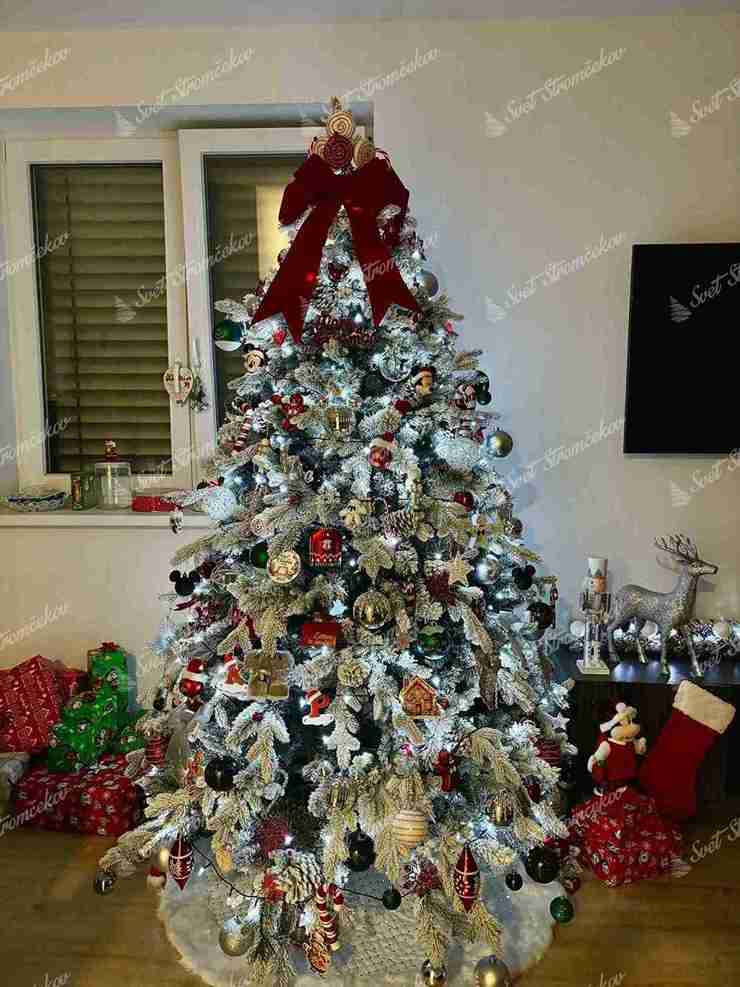 Umelý vianočný stromček 3D Smrek Polárny 210cm