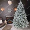 Künstlicher Weihnachtsbaum 3D Fichte Silber 280cm 850LED