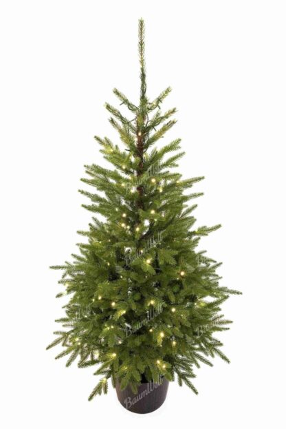 Künstlicher Weihnachtsbaum im Topf 3D Karpatenfichte 150cm 150LED
