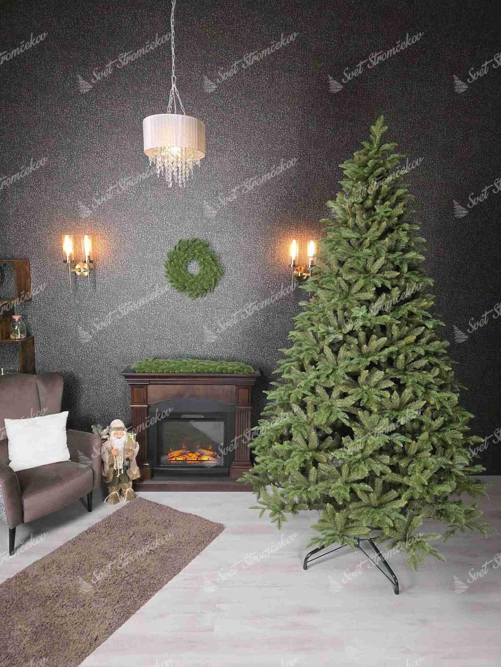 Künstlicher Weihnachtsbaum 3D Kaukasus-Tanne 280cm