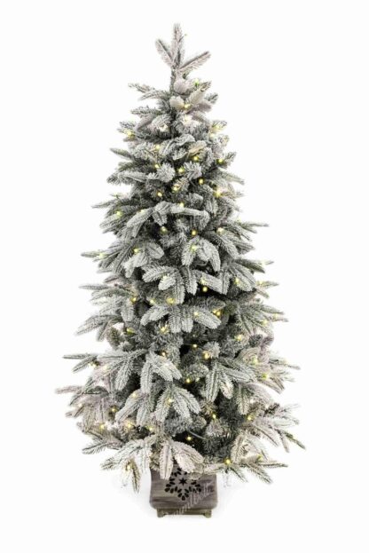 Künstlicher Weihnachtsbaum 3D Polarfichte im Topf 120cm 200LED