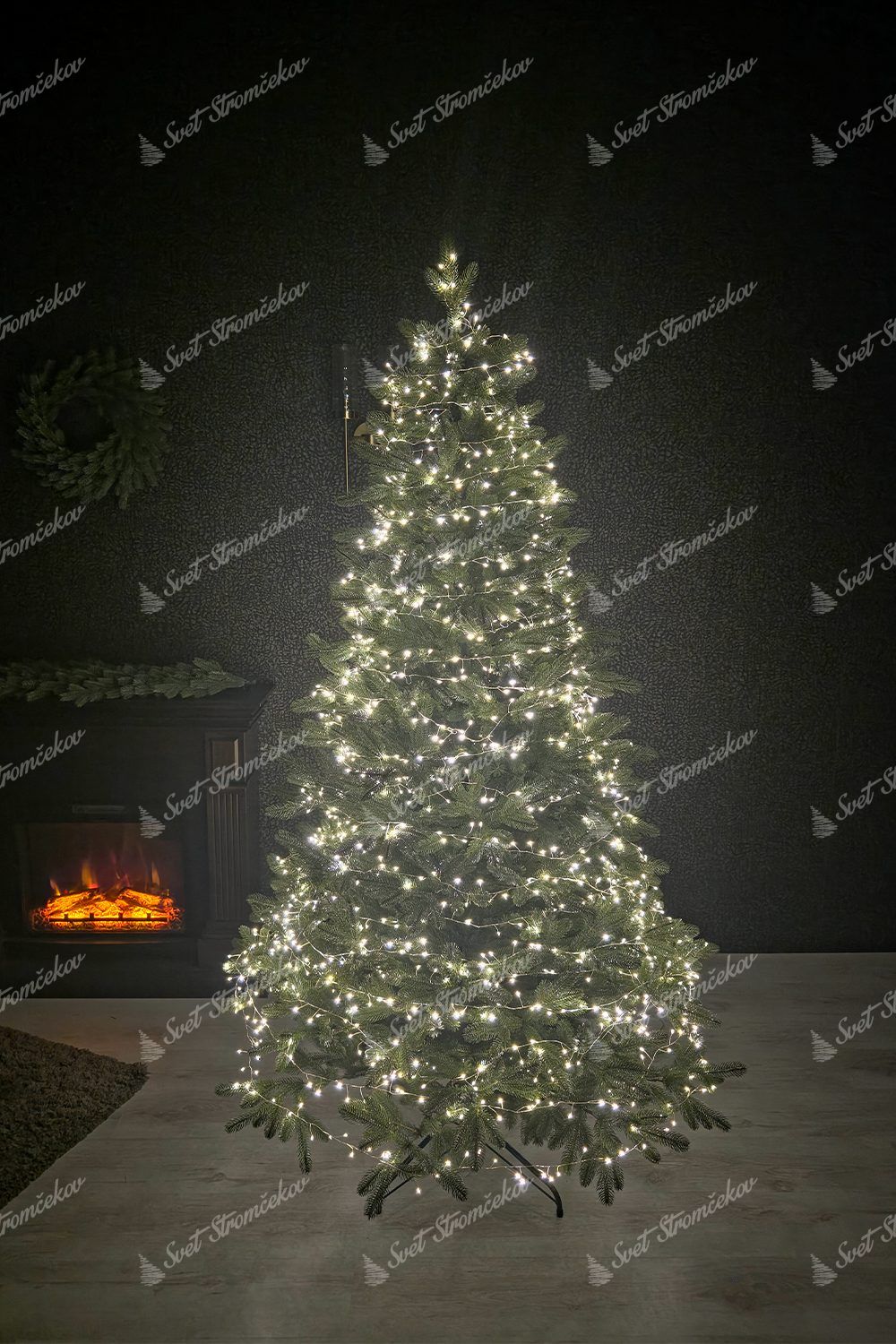 NANO LED-Weihnachtslichter für den Weihnachtsbaum in Warmweiß 24m 800LED