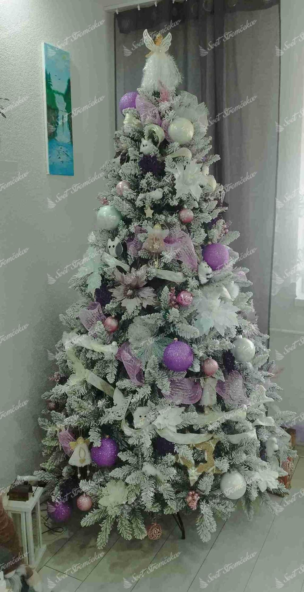 Künstlicher Weihnachtsbaum Weiß-Fichte 220cm