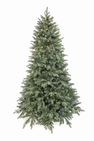 Künstlicher Weihnachtsbaum FULL 3D Argentinische Fichte LED, Er hat dichte 3D-Zweige in einer einzigartigen grün-silbernen Farbgebung,In den Zweigen ist eine vormontierte LED-Beleuchtung mit verschiedenen Leuchtmodi integriert