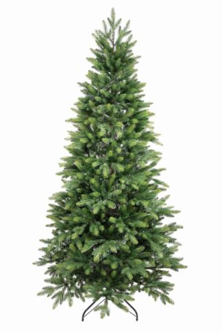 Künstlicher Weihnachtsbaum FULL 3D Oregon-Tanne, Die realistischen 3D-Zweige haben eine natürliche grüne Farbe, ihre Spitzen sind hellgrün