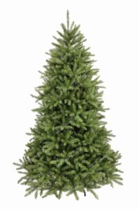 Künstlicher Weihnachtsbaum Nordische Fichte breit, Er hat ein breites, dichtes Erscheinungsbild und hellgrünes Nadelwerk