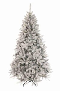 Künstlicher Weihnachtsbaum Weiß-Fichte LED, Die hellgrünen PVC-Zweige sorgen für ein dichtes Erscheinungsbild des Weihnachtsbaums