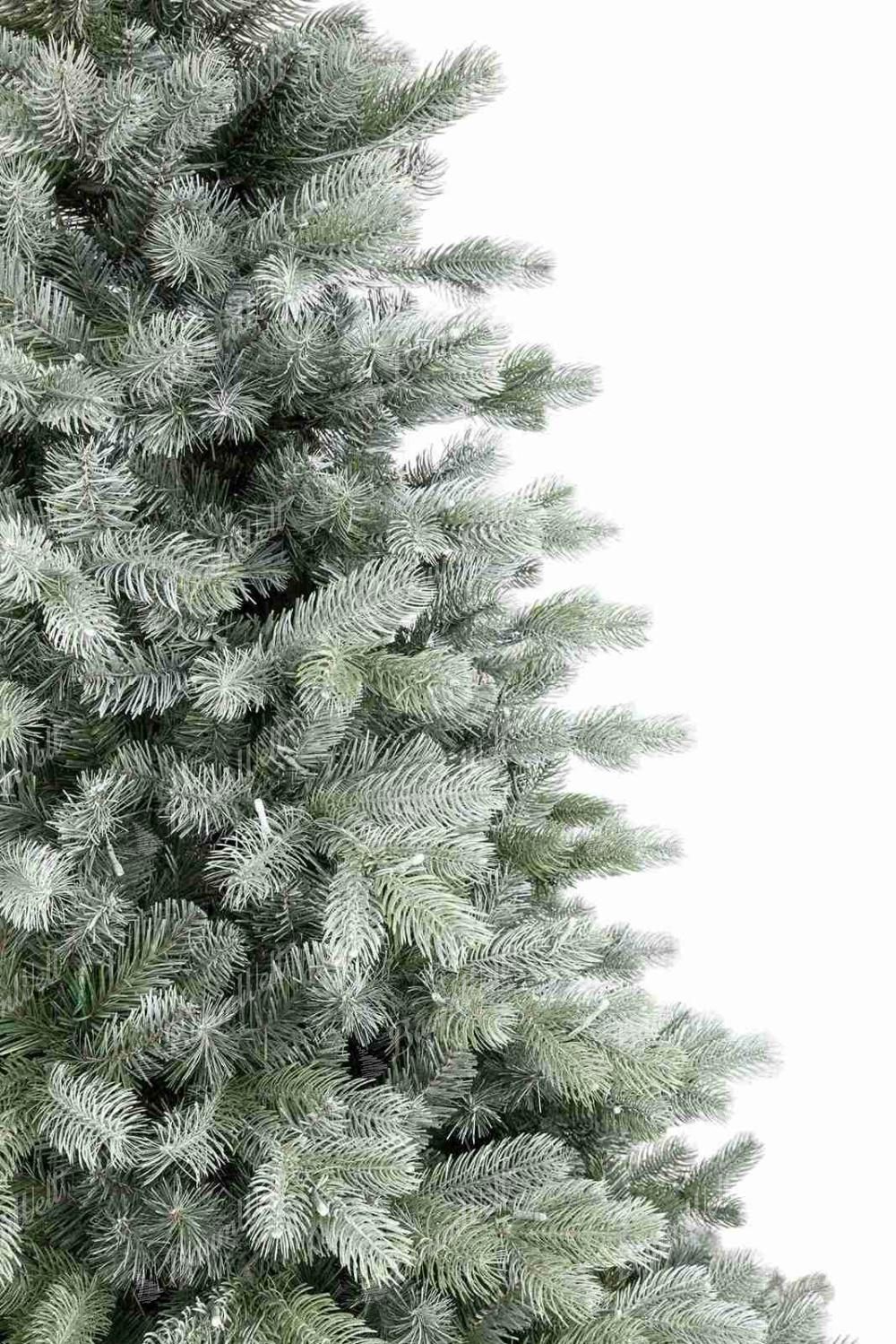 Detail des Weihnachtsbaums 3D Graukiefer dessen dichtes grün-silbernes Nadelwerk für ein besonders realistisches Erscheinungsbild sorgt