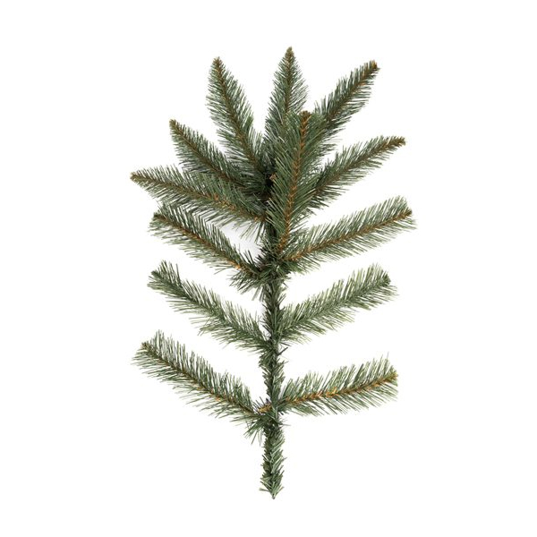 Detailansicht der PVC-Nadeln eines klassischen künstlichen Weihnachtsbaums